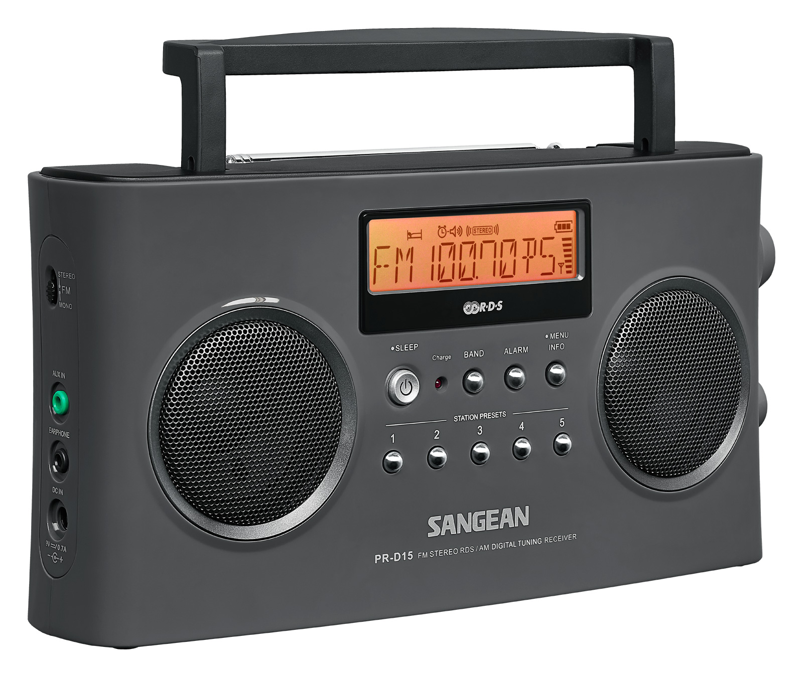 Radio portable AM / FM - Stéréo RBDS avec synthonisateur PLL PR-D15