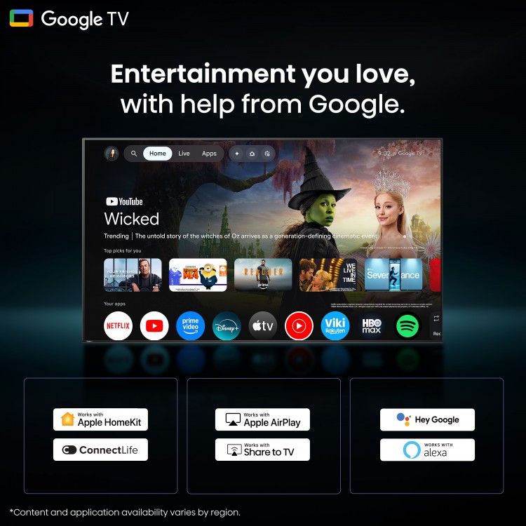 Téléviseur Google Hisense CanvasTV™ QLED 4K